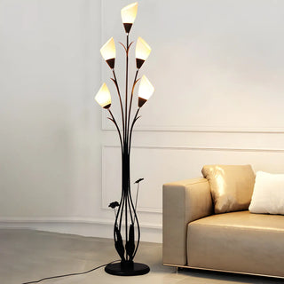 Elegant Tulip-Inspired Multi-Head Metal Floor Lamp Zawala Image - 3