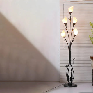 Elegant Tulip-Inspired Multi-Head Metal Floor Lamp Zawala Image - 4