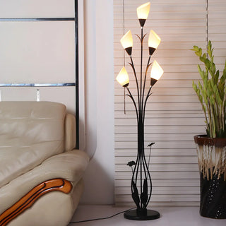 Elegant Tulip-Inspired Multi-Head Metal Floor Lamp Zawala Image - 5