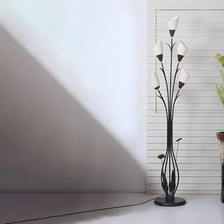 Elegant Tulip-Inspired Multi-Head Metal Floor Lamp Zawala Image - 6
