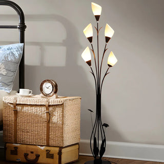 Elegant Tulip-Inspired Multi-Head Metal Floor Lamp Zawala Image - 7