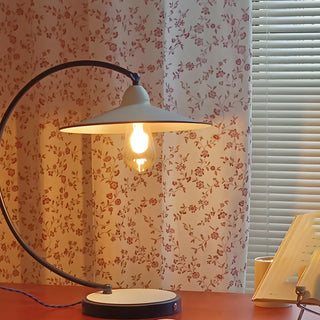 Elegant Curved Modern Cone Shade Decorative Table Lamp Zawala Image - 5