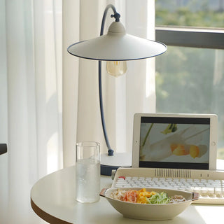 Elegant Curved Modern Cone Shade Decorative Table Lamp Zawala Image - 7