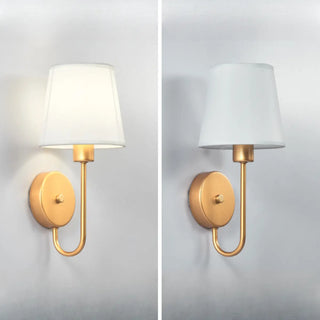 Rustic Green Fabric Shade Antler Cylinder Wall Light Zawala Image - 18