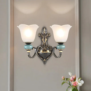 ZOWALA - Modern Metal Glass Wall Light Image - 1