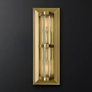 Exquisite Clear Tubes Brass LED Vanity Light Fixture Zawala Image - 7