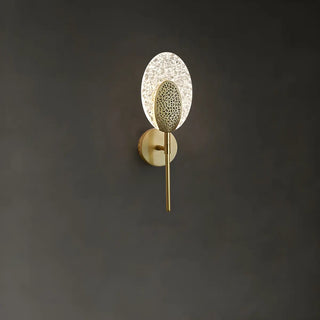 ZOWALA - Exquisite Brass Fan-Shaped Acrylic LED Small Wall Lamp Image - 5