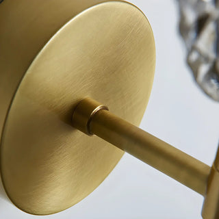 ZOWALA - Exquisite Brass Fan-Shaped Acrylic LED Small Wall Lamp Image - 7