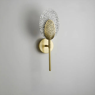 ZOWALA - Exquisite Brass Fan-Shaped Acrylic LED Small Wall Lamp Image - 9