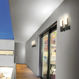Exterior Black Modern Geometric Metal LED Wall Light Zawala Image - 6