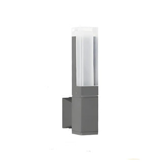 Exterior Black Modern Geometric Metal LED Wall Light Zawala Image - 7