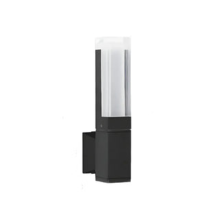 Exterior Black Modern Geometric Metal LED Wall Light Zawala Image - 8