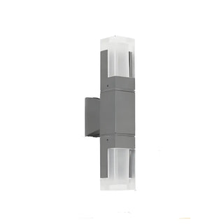 Exterior Black Modern Geometric Metal LED Wall Light Zawala Image - 9