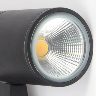 Modern Black Metal Cylinder Up Down Exterior Wall Light Zawala Image - 10