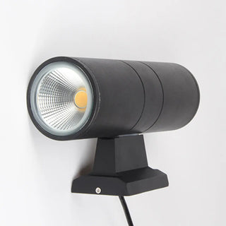 Modern Black Metal Cylinder Up Down Exterior Wall Light Zawala Image - 7