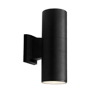 Modern Black Metal Cylinder Up Down Exterior Wall Light Zawala Image - 8
