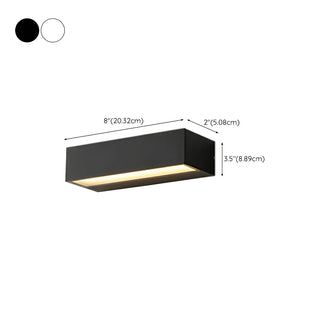 Waterproof Modern Geometric LED Exterior Wall Lamp Zawala #size