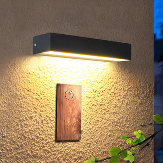 Waterproof Modern Geometric LED Exterior Wall Lamp Zawala Image - 2