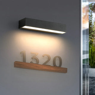 Waterproof Modern Geometric LED Exterior Wall Lamp Zawala Image - 3