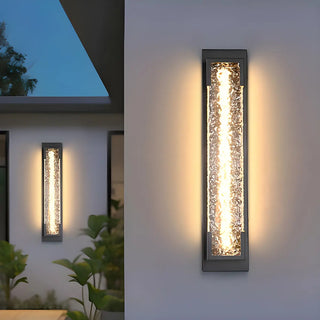 Contemporary Rectangular Metal External Wall Light Zawala Image - 1