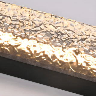 Contemporary Rectangular Metal External Wall Light Zawala Image - 11