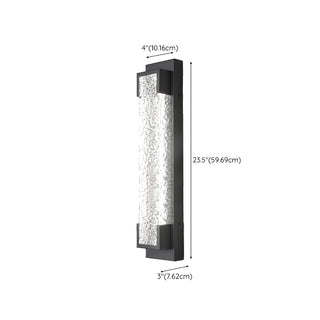 Contemporary Rectangular Metal External Wall Light Zawala Image - 13
