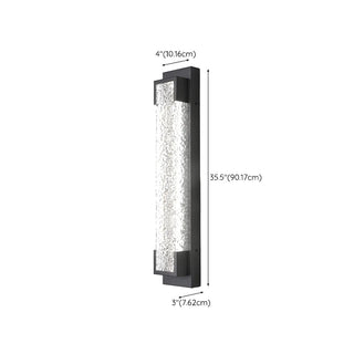Contemporary Rectangular Metal External Wall Light Zawala Image - 14