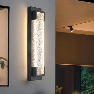 Contemporary Rectangular Metal External Wall Light Zawala Image - 4