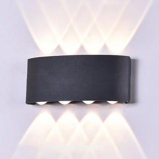 Simple Black Geometric External LED Metal Wall Lamp Zawala Image - 14
