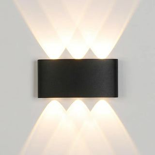 Simple Black Geometric External LED Metal Wall Lamp Zawala Image - 7