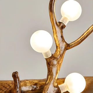ZOWALA - Antler Wood Living Room Multi-Light Farmhouse Chandelier Image - 17