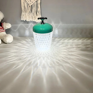 Fashion Colorful Crystal Jar Shape Decor Table Lamp Zawala Image - 3