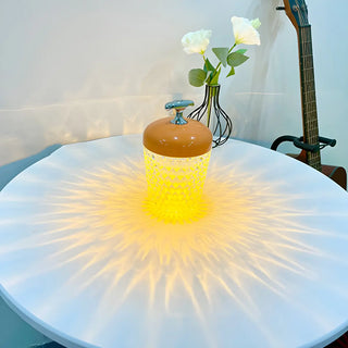 Fashion Colorful Crystal Jar Shape Decor Table Lamp Zawala Image - 4