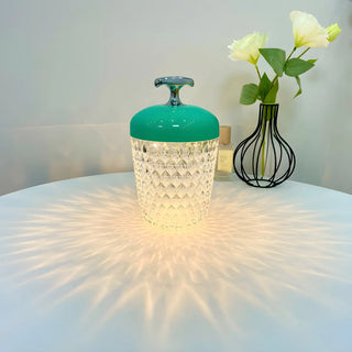 Fashion Colorful Crystal Jar Shape Decor Table Lamp Zawala Image - 5