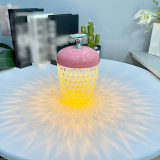 Fashion Colorful Crystal Jar Shape Decor Table Lamp Zawala Image - 8