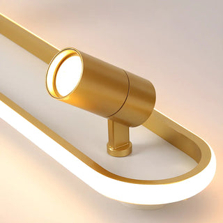 Fashion Gold LED Metal Flush Mount Fixed Track Light Zawala Image - 10