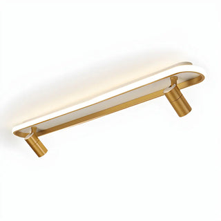Fashion Gold LED Metal Flush Mount Fixed Track Light Zawala Image - 4