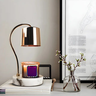 Fashion Column Metal Shade Melting Candle Table Lamp Zawala Image - 1