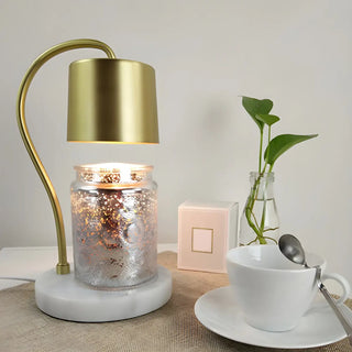 Fashion Column Metal Shade Melting Candle Table Lamp Zawala Image - 2