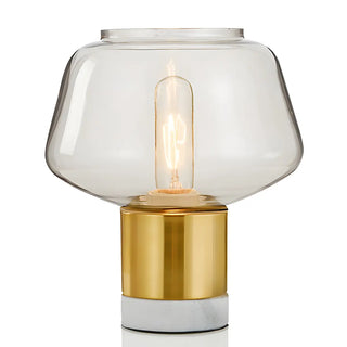 Creative Fish Tank Glass Bedroom White Decor Table Lamp Zawala Image - 6