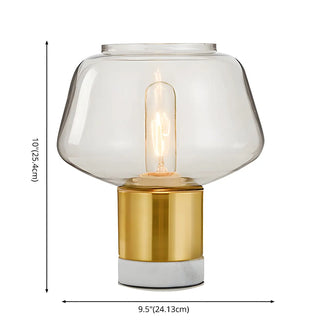 Creative Fish Tank Glass Bedroom White Decor Table Lamp Zawala #size