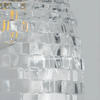 ZOWALA - French Vintage Clear Glass Bell Vase Pendant Light Image - 10