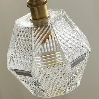 ZOWALA - French Vintage Clear Glass Bell Vase Pendant Light Image - 12