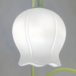 Fresh 3-Light Pastel Green Flower Metal Floor Lamp Zawala Image - 10