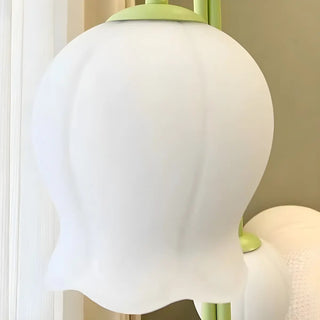 Fresh 3-Light Pastel Green Flower Metal Floor Lamp Zawala Image - 8