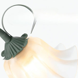 3-Light Fresh Green Floral Metal LED Floor Light Zawala Image - 5