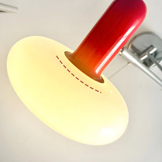 ZOWALA - Creative Swing Arm Pull Chain Bedroom Red Wall Light Image - 3