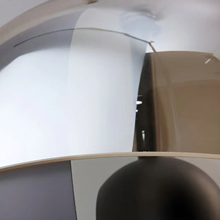Futuristic Half-Sphere Black Metallic Floor Lamp Zawala Image - 11