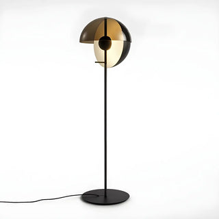 Futuristic Half-Sphere Black Metallic Floor Lamp Zawala Image - 14