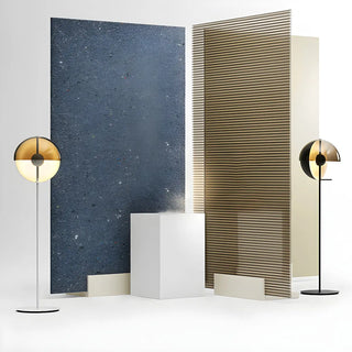 Futuristic Half-Sphere Black Metallic Floor Lamp Zawala Image - 3